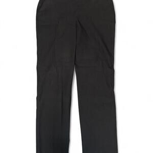 Vera Wang Slim Straight Pants Womens Large Black Dress Pants Stretch